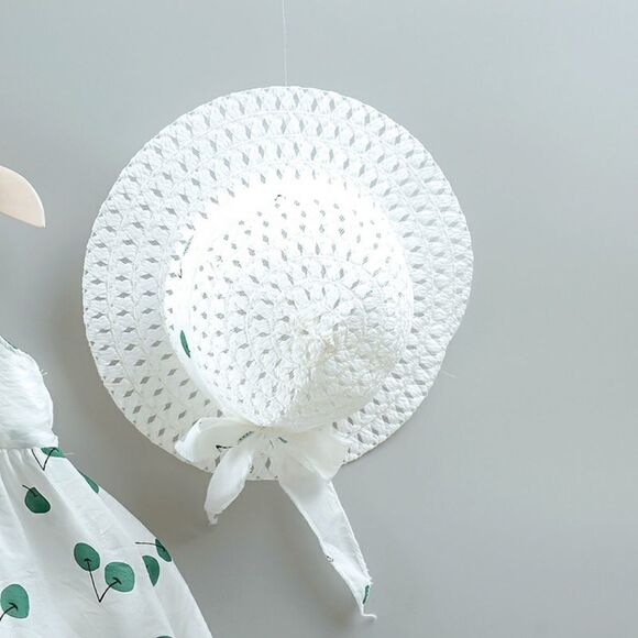 Adorable Baby Toddler Cherry Print Dress and Hat Sz 12-18 Mos - Picture 7 of 7